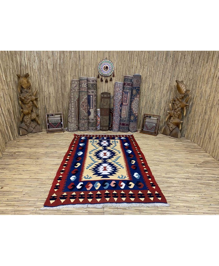 Handmade Turkish Kayseri Acrylic Original Kilim – FREE SHIPPING..!